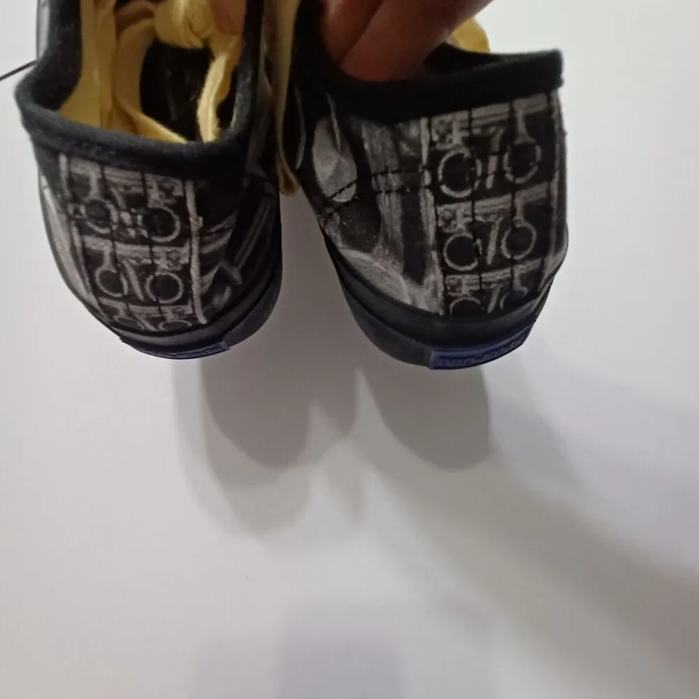 Keds Shoes Mens 5.5 Custom Print Black White Lace Up Non Slip Yellow‎ Lace Shoe
